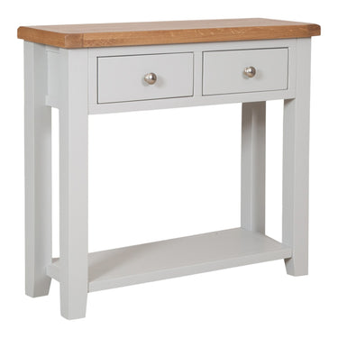 Ashby French Grey 2 Drawer Console Table - view 2