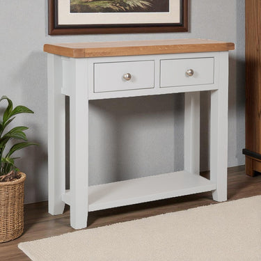 Ashby French Grey 2 Drawer Console Table - view 4