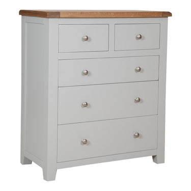 Ashby French Grey 2 Over 3 Chest of Drawers - view 2