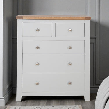 Ashby French Grey 2 Over 3 Chest of Drawers - view 3