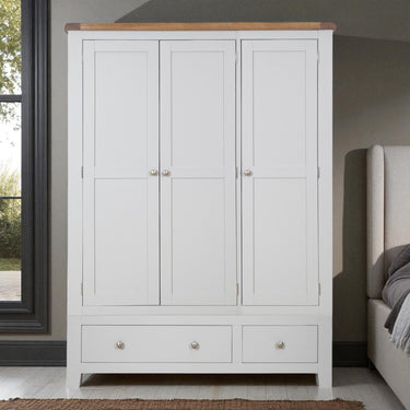 Ashby French Grey 3 Door 2 Drawer Wardrobe - view 2