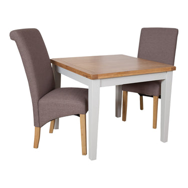 Ashby French Grey 90 x 90cm Dining Table - view 3