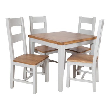 Ashby French Grey 90 x 90cm Dining Table - view 4