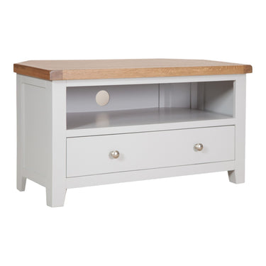 Ashby French Grey Corner TV Unit - view 2