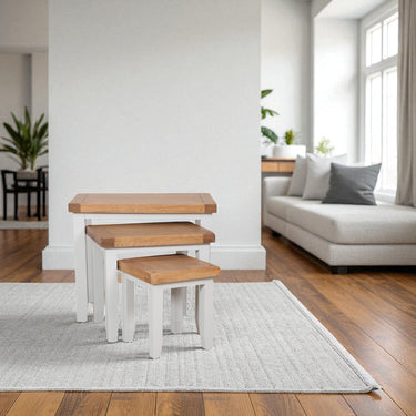 Ashby French Grey Nest of Tables - view 4