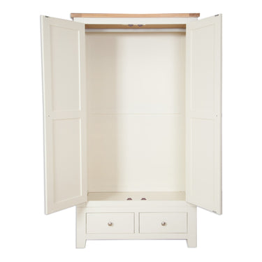 Ashby Ivory 2 Door 2 Drawer Wardrobe - view 3