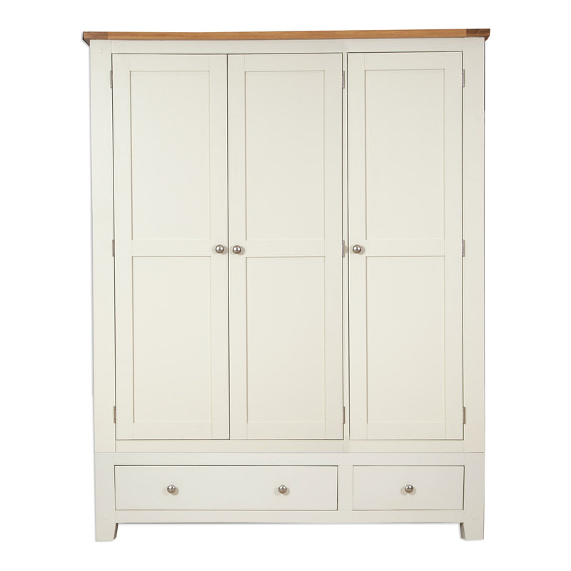 Ashby Ivory 3 Door 2 Drawer Wardrobe
