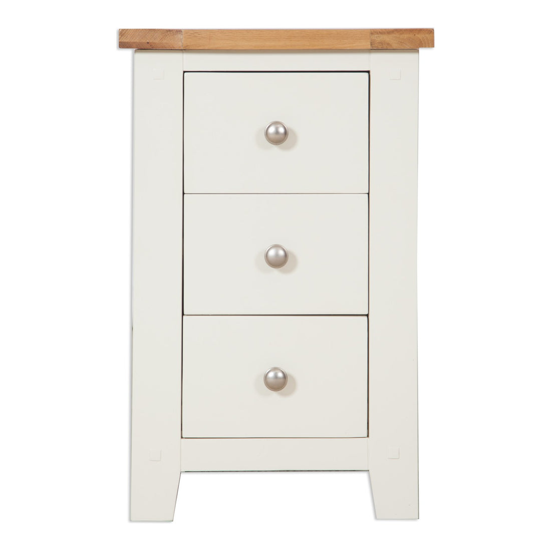 Ashby Ivory 3 Drawer Bedside Cabinet