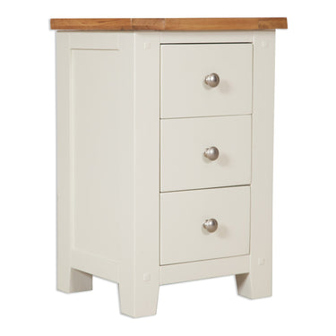 Ashby Ivory 3 Drawer Bedside Cabinet - view 2