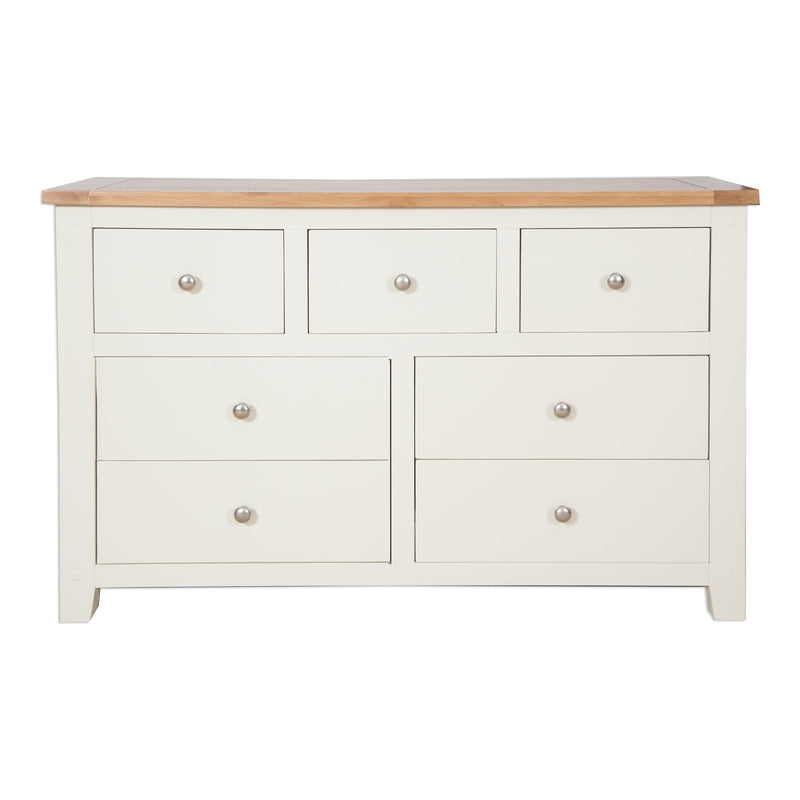 Ashby Ivory 7 Drawer Wide Chest of Drawers