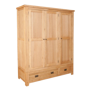 Ashby Natural 3 Door 2 Drawer Wardrobe - view 2
