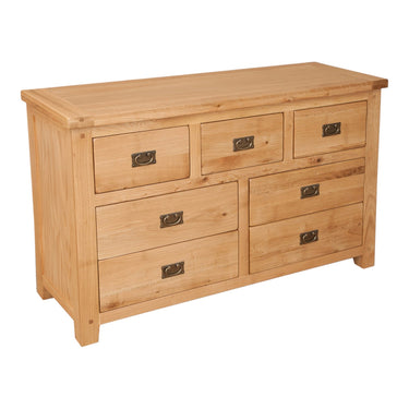 Ashby Natural 7 Drawer Wide Chest of Drawers - view 2