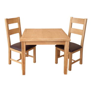 Ashby Natural 90 x 90cm Dining Table - view 3
