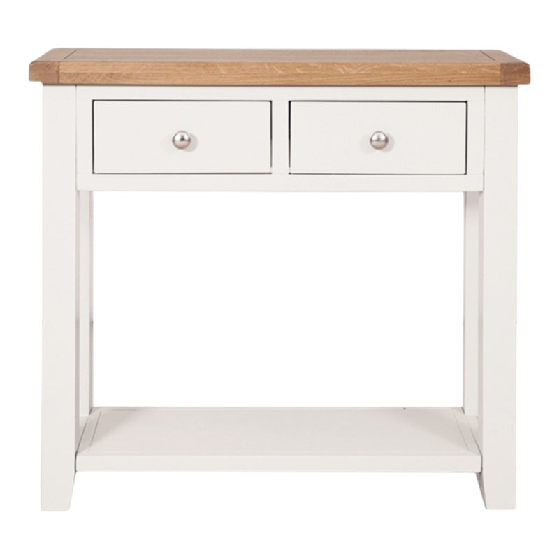 Ashby White 2 Drawer Console Table