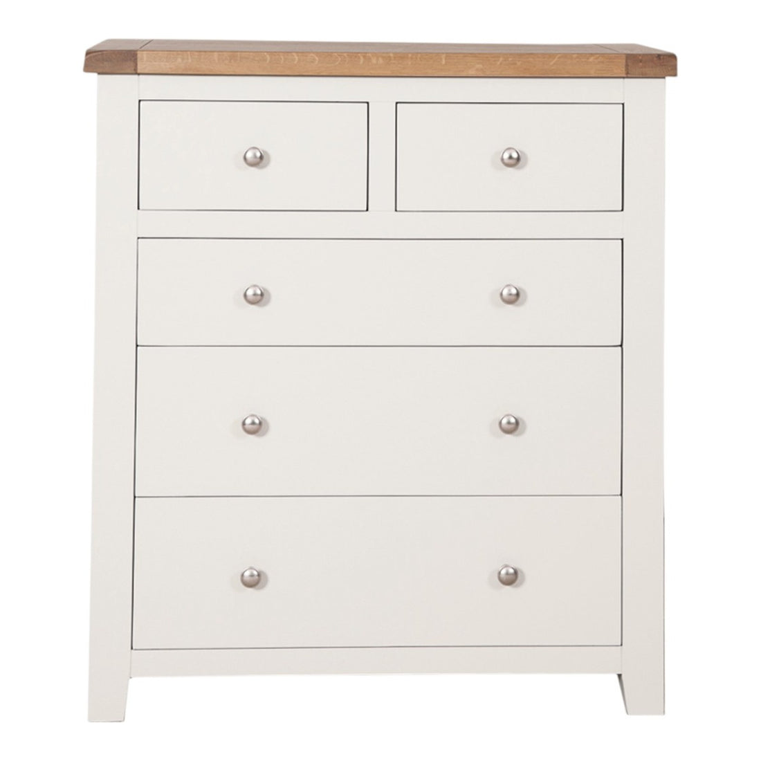 Ashby White 2 Over 3 Chest of Drawers
