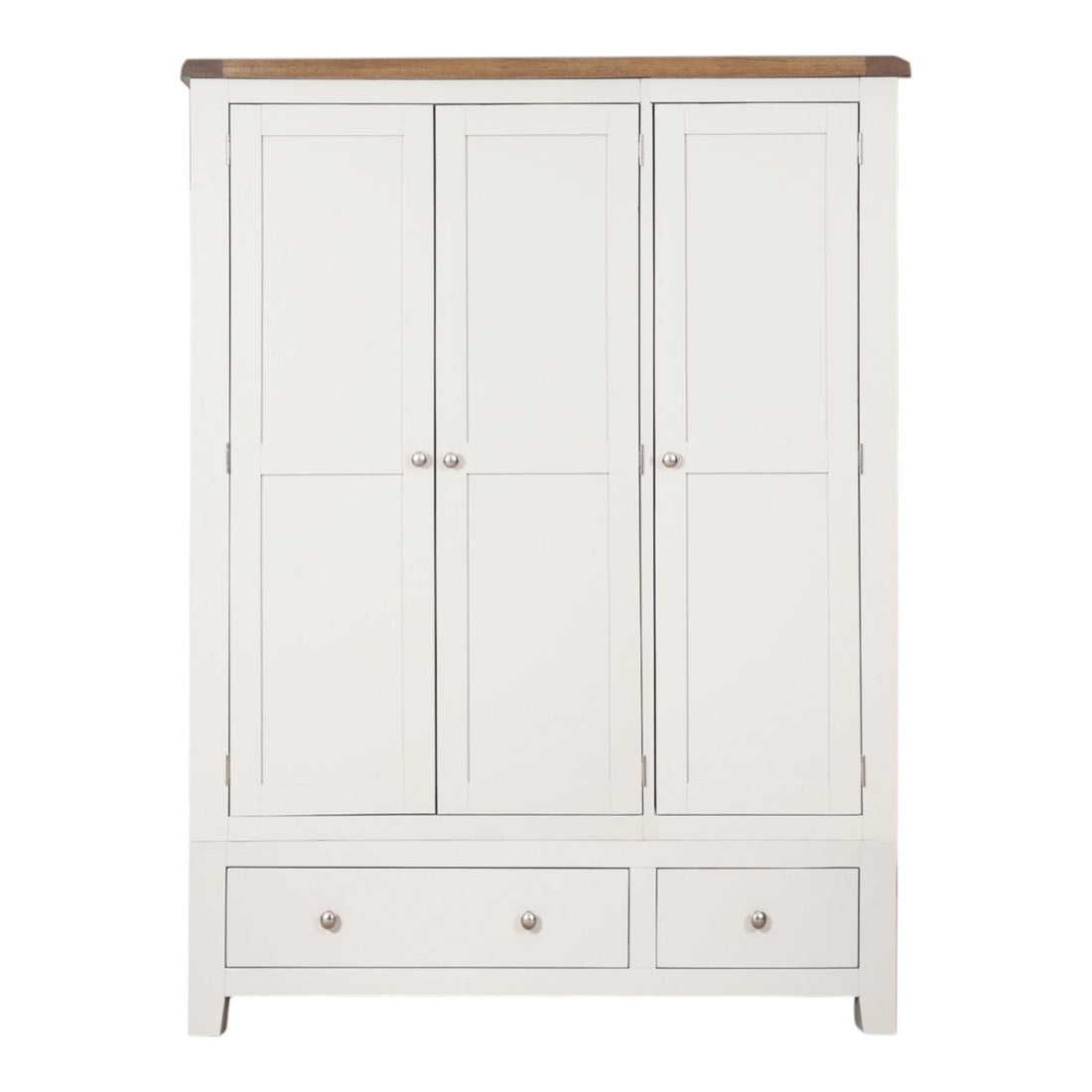 Ashby White 3 Door 2 Drawer Wardrobe