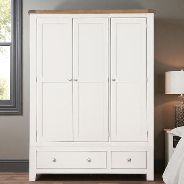 Ashby White 3 Door 2 Drawer Wardrobe - view 2