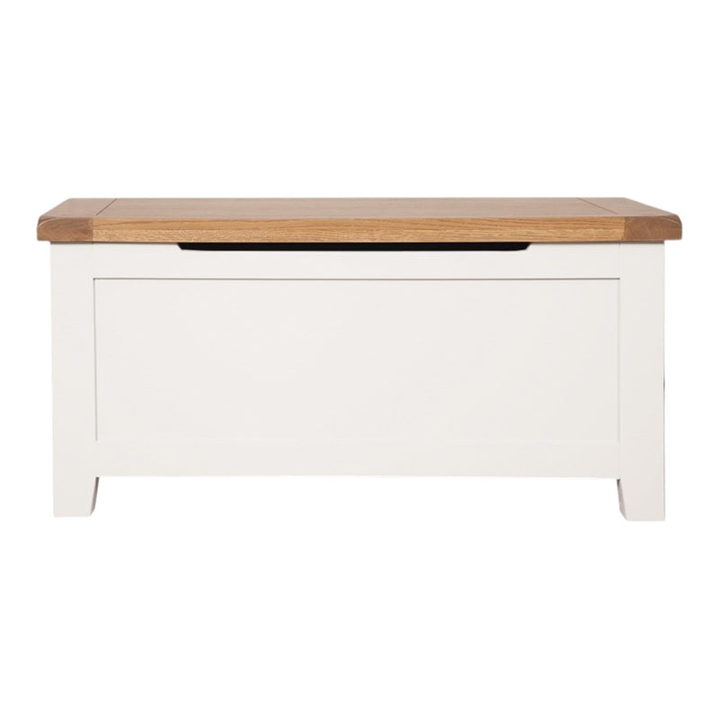 Ashby White Blanket Box