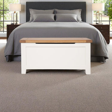 Ashby White Blanket Box - view 2