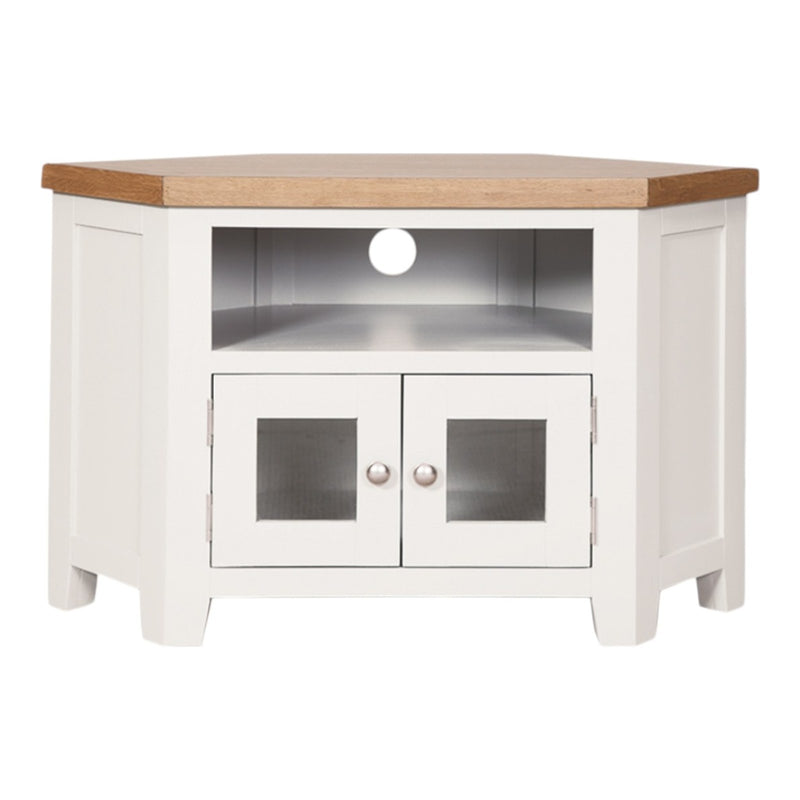 Ashby White Glazed TV Unit