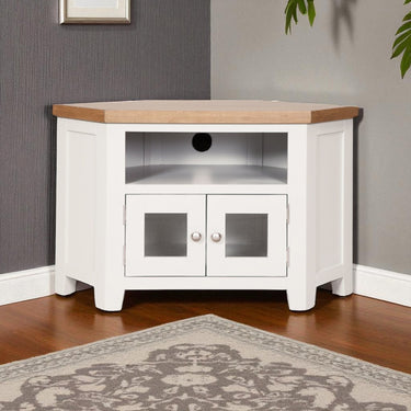 Ashby White Glazed TV Unit - view 2