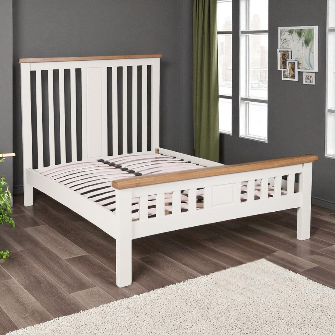 Ashby White King Size Bed