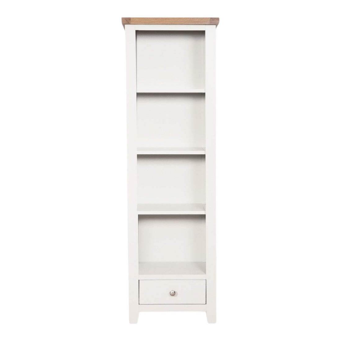 Ashby White Slim Bookcase