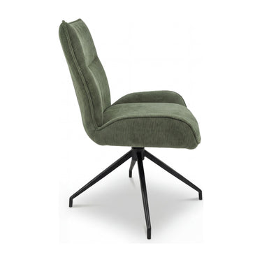 Auden Corduroy Dining Chair - Green – studio view 2