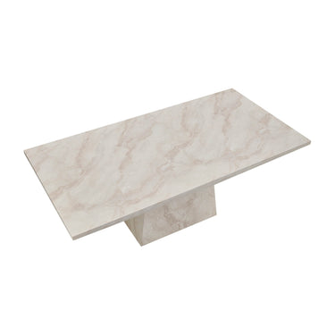 Aurelia 200cm Marble Dining Table - Taupe – view from above