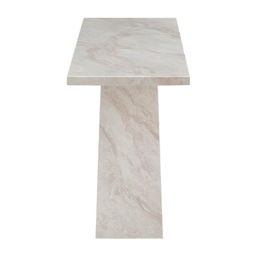 Aurelia Marble Console Table - Taupe – side view