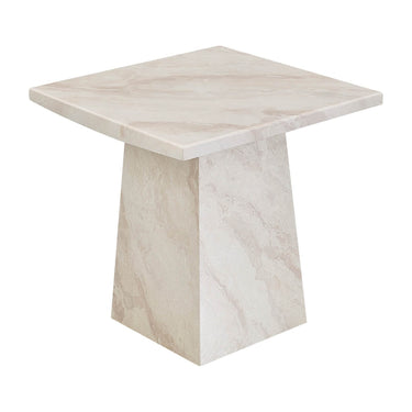 Aurelia Marble Lamp Table - Taupe – alternate angled view