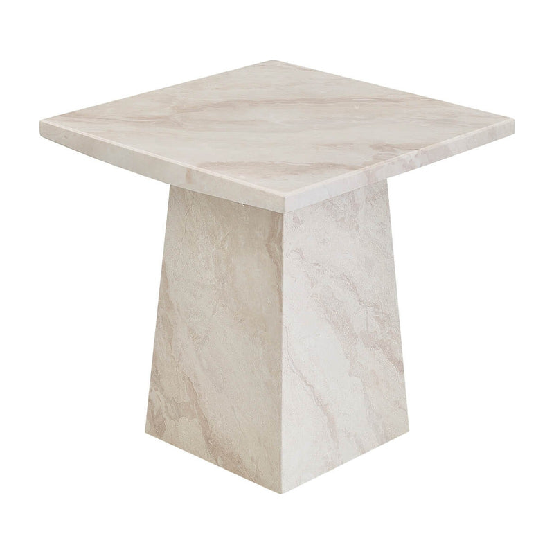 Aurelia Marble Lamp Table - Taupe