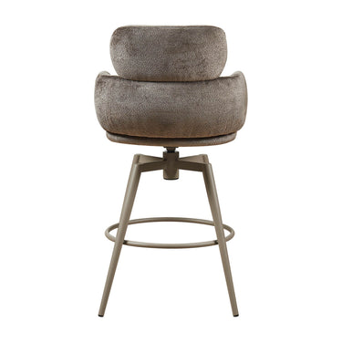 Aurelia Swivel Counter Stool - Mocha – back view