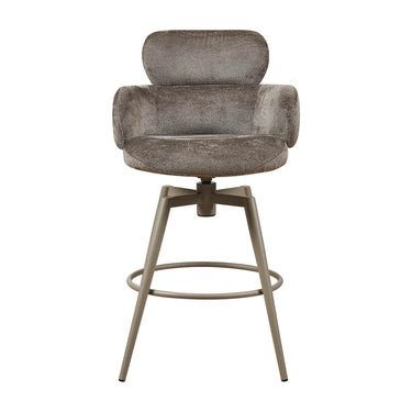 Aurelia Swivel Counter Stool - Mocha – front view