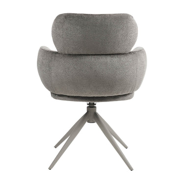 Aurelia Swivel Dining Chair - Mocha – back view