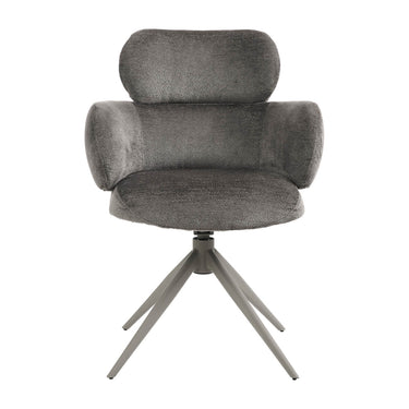 Aurelia Swivel Dining Chair - Mocha – front view