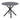 Avesta 1m Round Grey Ceramic Dining Table – studio view 1