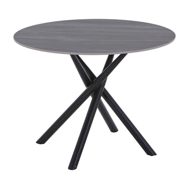 Avesta 1m Round Grey Ceramic Dining Table – studio view 3