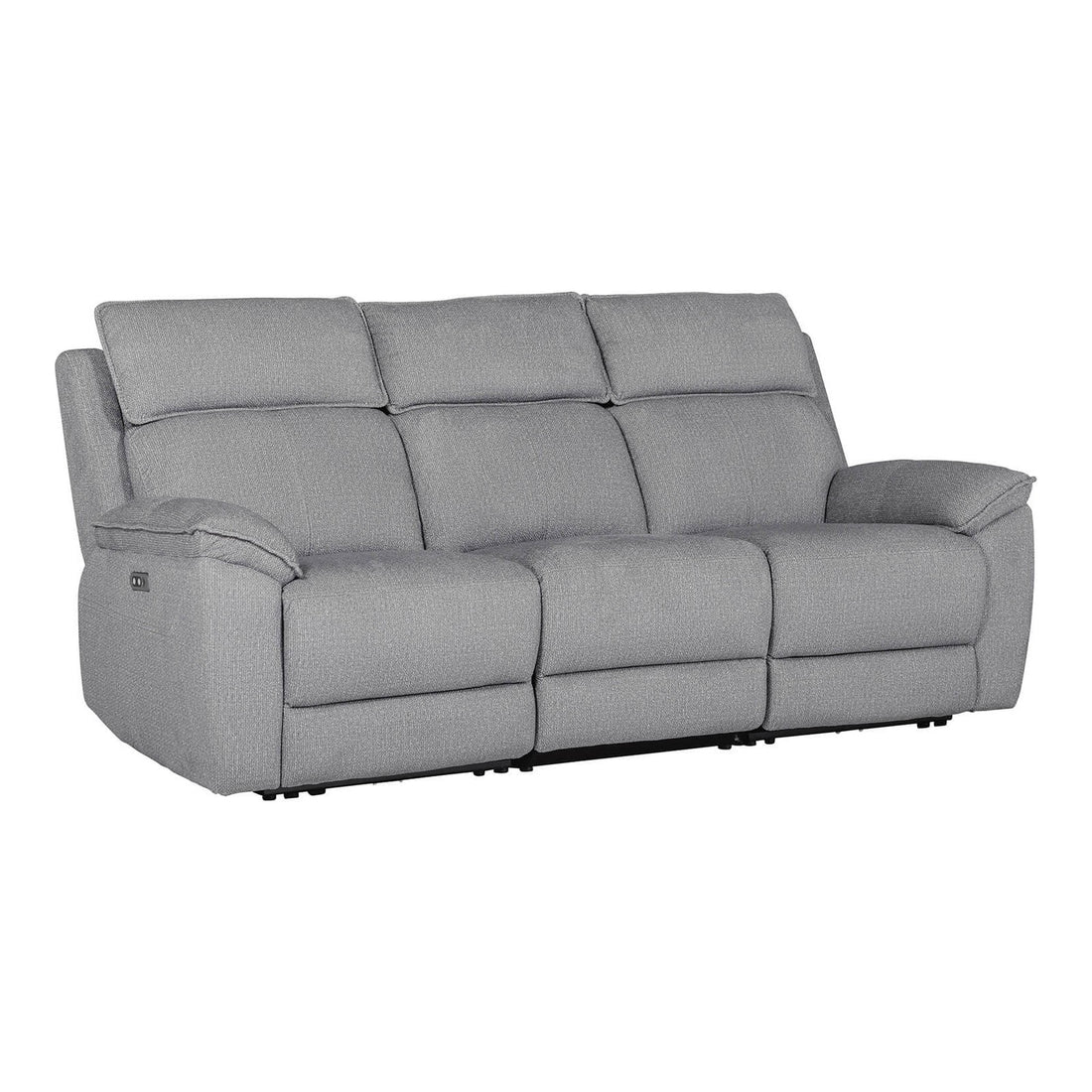 Bellamy 3 Seater Fabric Electric Recliner Sofa in Greige