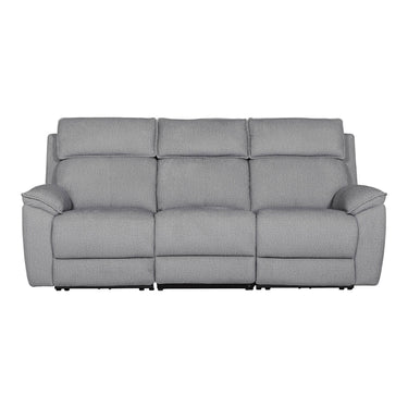 Bellamy 3 Seater Fabric Electric Recliner Sofa in Greige – view 3