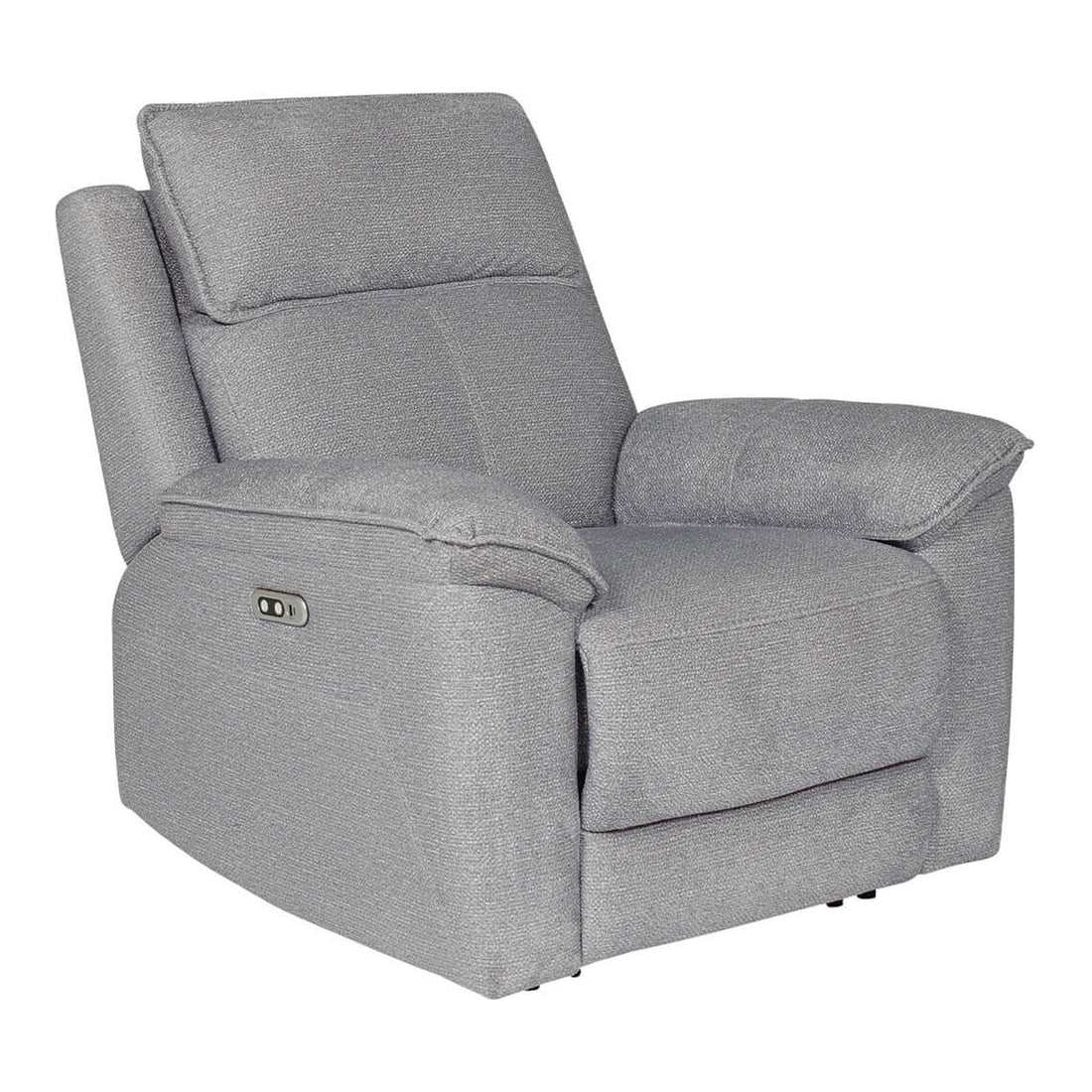 Bellamy Fabric Electric Recliner Arm Chair in Greige