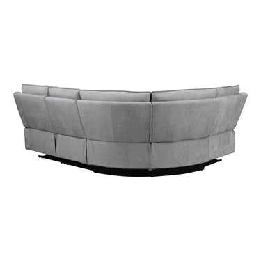 Bellamy Fabric Electric Recliner Corner Sofa in Greige – view 3