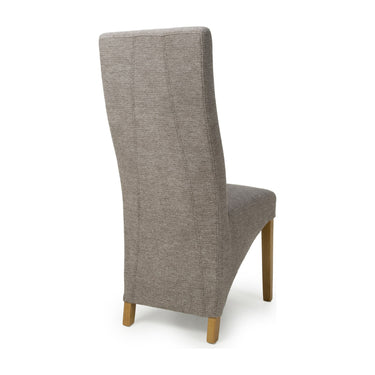 Bryson Wave Back Weave Dining Chair - Mocha – studio view 2