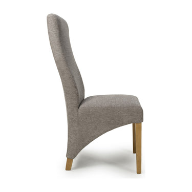 Bryson Wave Back Weave Dining Chair - Mocha – studio view 3