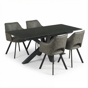 Mars Center Rise 140 - 180cm Extending Ceramic Dining Table