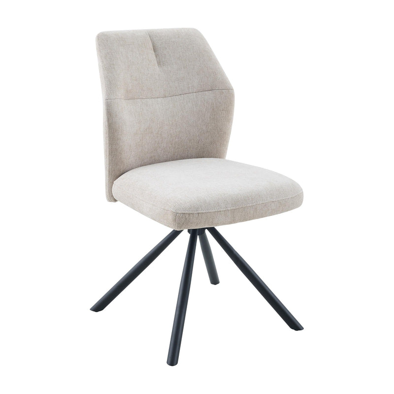 Caden Fabric Swivel Dining Chair - Mink