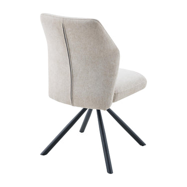 Caden Fabric Swivel Dining Chair - Mink – studio view 2