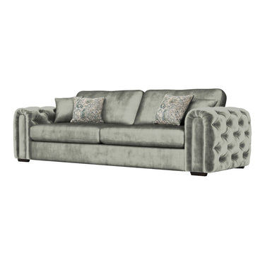 Cavendish 2 Seater Fabric Sofa in Jewel Taupe velvet fabric