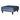Cavendish Square Fabric Footstool in Jewel Navy velvet fabric