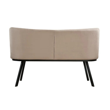 Tierra Champagne Velvet Dining Bench